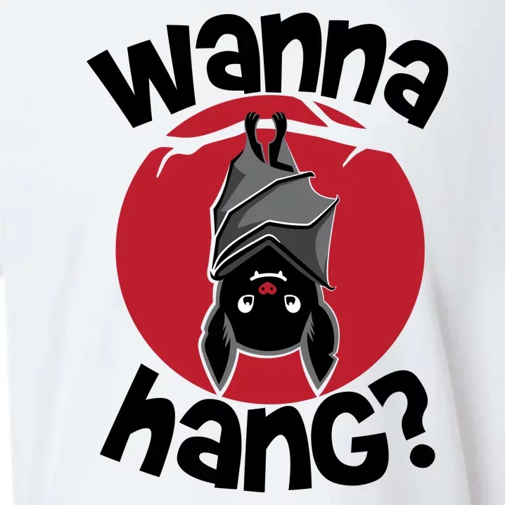 Wanna Hang Funny Bat Sueded Cloud Jersey T-Shirt