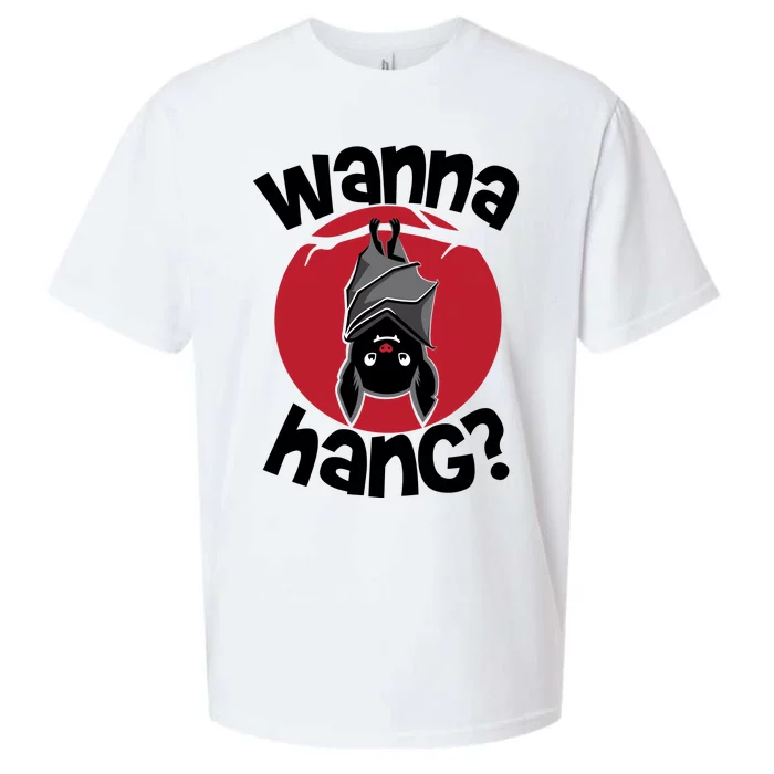 Wanna Hang Funny Bat Sueded Cloud Jersey T-Shirt