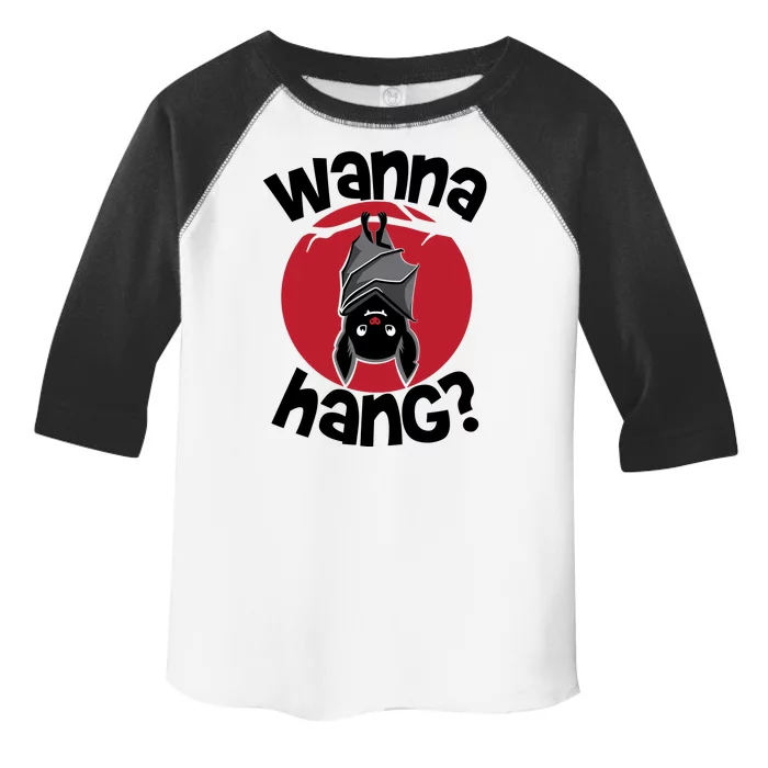 Wanna Hang Funny Bat Toddler Fine Jersey T-Shirt