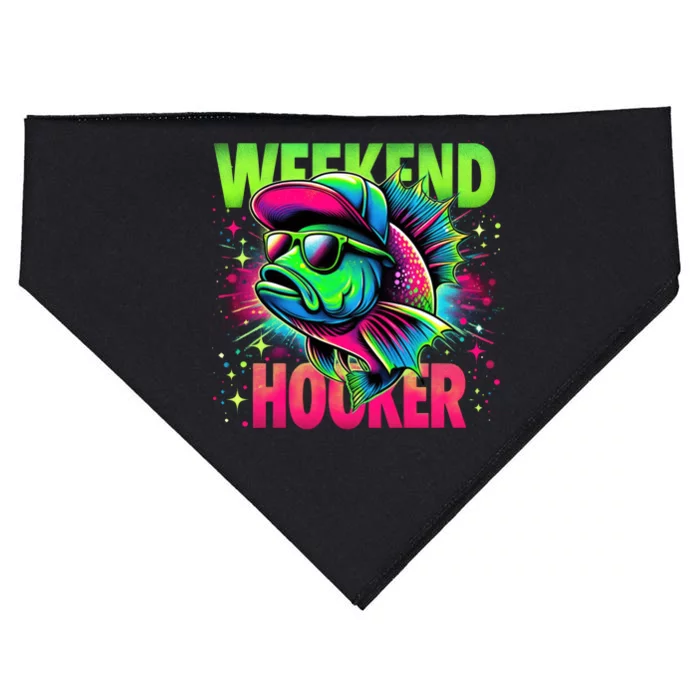 Weekend Hooker Funny Fish USA-Made Doggie Bandana