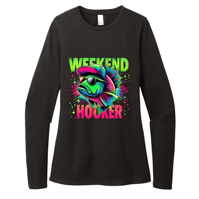 Weekend Hooker Funny Fish Womens CVC Long Sleeve Shirt