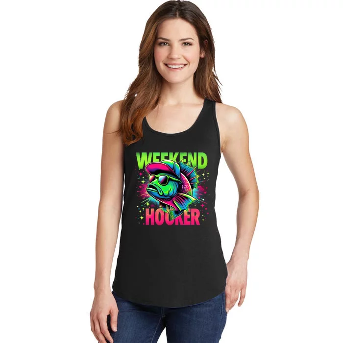 Weekend Hooker Funny Fish Ladies Essential Tank