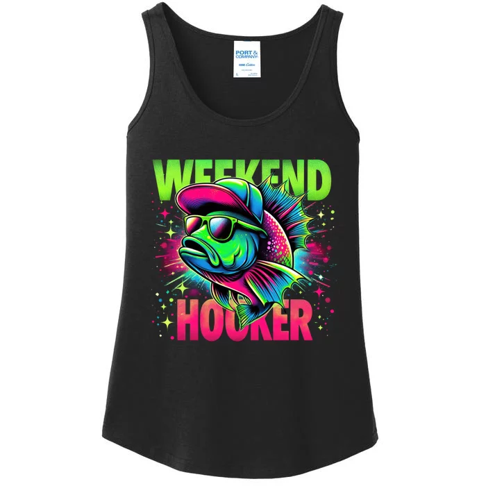 Weekend Hooker Funny Fish Ladies Essential Tank