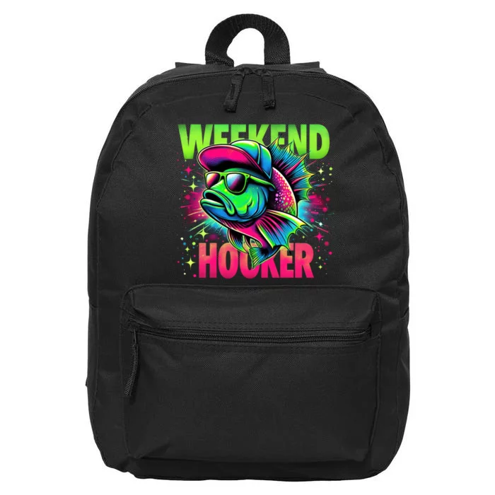 Weekend Hooker Funny Fish 16 in Basic Backpack