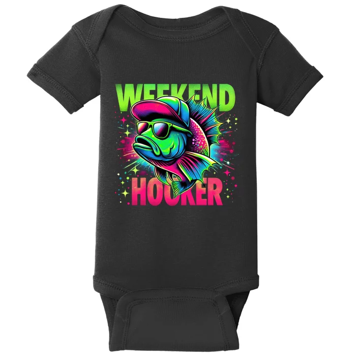 Weekend Hooker Funny Fish Baby Bodysuit