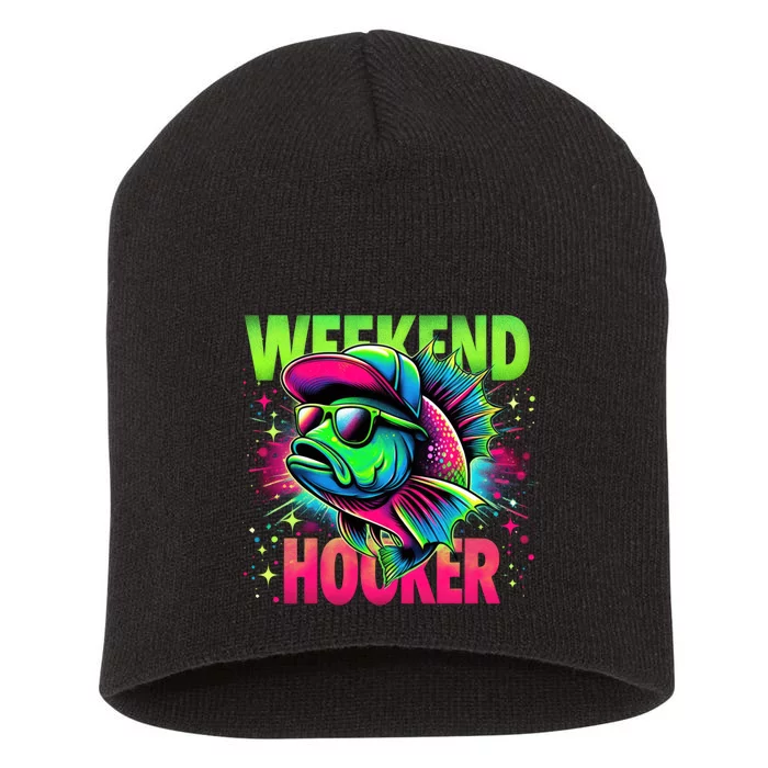 Weekend Hooker Funny Fish Short Acrylic Beanie