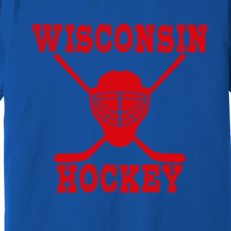 Wisconsin Hockey Gift Premium T-Shirt