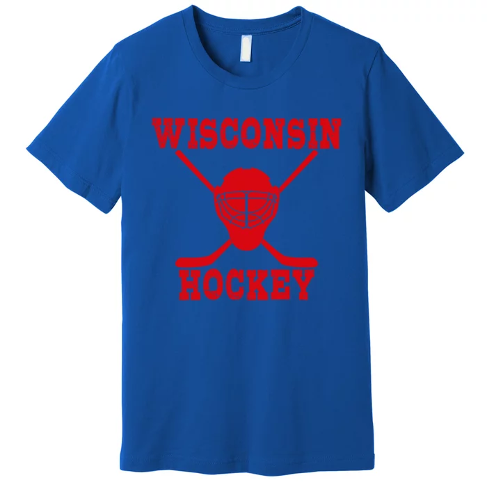 Wisconsin Hockey Gift Premium T-Shirt