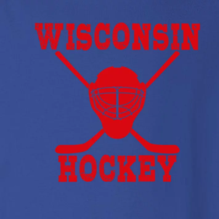 Wisconsin Hockey Gift Toddler Long Sleeve Shirt