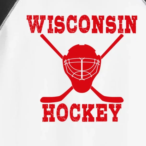 Wisconsin Hockey Gift Toddler Fine Jersey T-Shirt