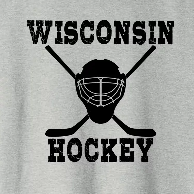 Wisconsin Hockey Gift Women's Crop Top Tee