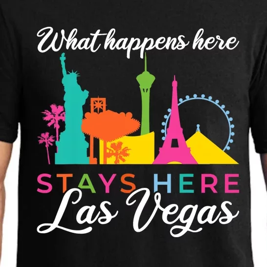 What happens here stays here Las Vegas Pajama Set