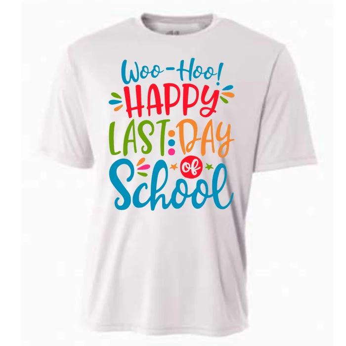 Woo Hoo Happy Last Day Of School Cooling Performance Crew T-Shirt