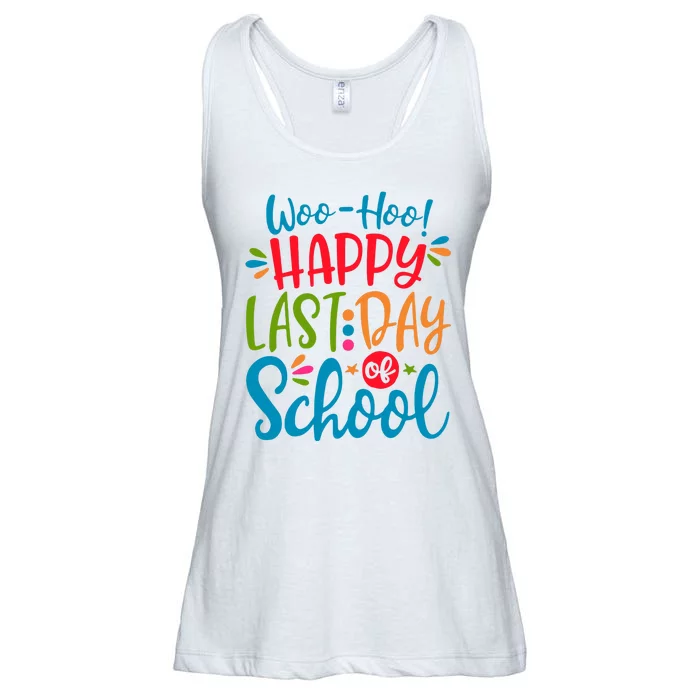 Woo Hoo Happy Last Day Of School Ladies Essential Flowy Tank