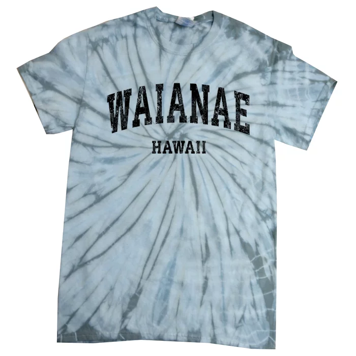 Waianae Hawaii Hi Vintage Varsity Sports Tie-Dye T-Shirt