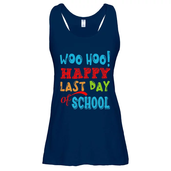 Woo Hoo Happy Last Day Of School Gift For Teachers Ladies Essential Flowy Tank