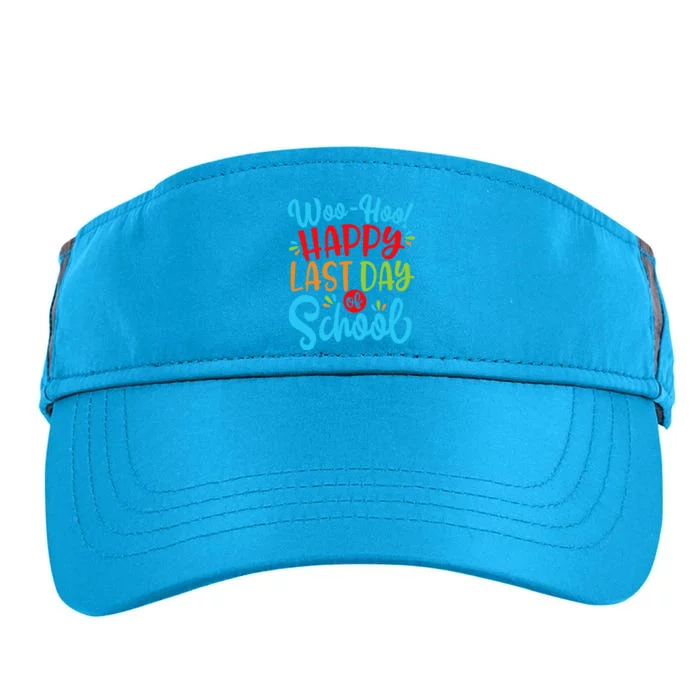 Woo Hoo Happy Last Day Of School Fun Teacher Student Adult Drive Performance Visor