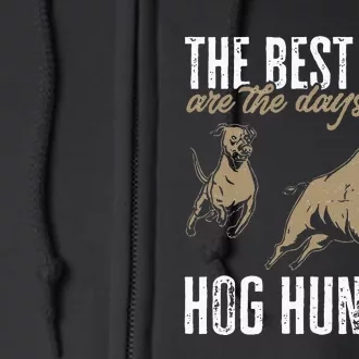 Wild Hog Hunting Dog Boar Hunting Full Zip Hoodie