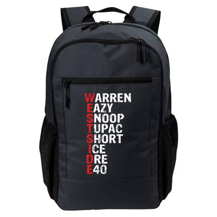 Westside Hip Hop Rap Music Legends Daily Commute Backpack