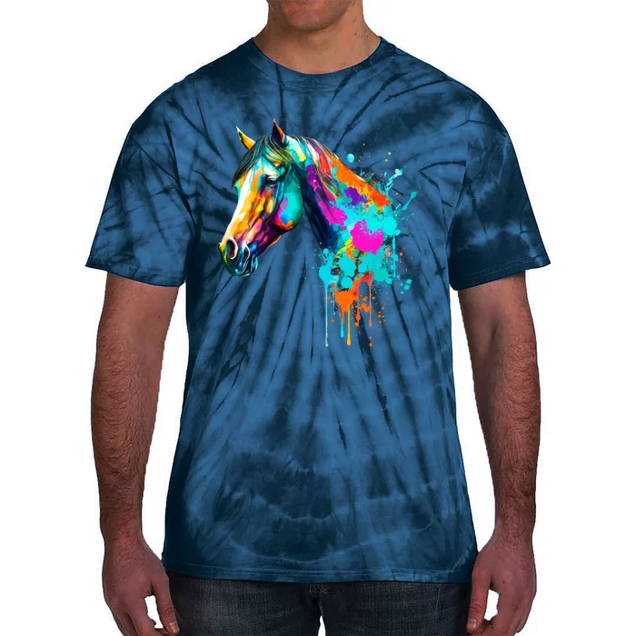 Watercolor Horse Head Tie-Dye T-Shirt