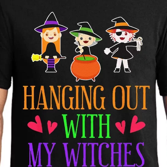 Witch Halloween Hanging Out With My Witches Pajama Set