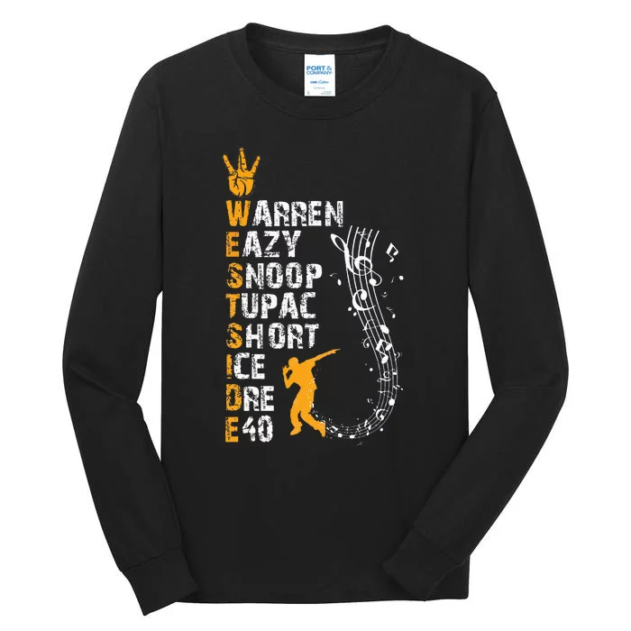 Westside hip hop rap music legends Tall Long Sleeve T-Shirt