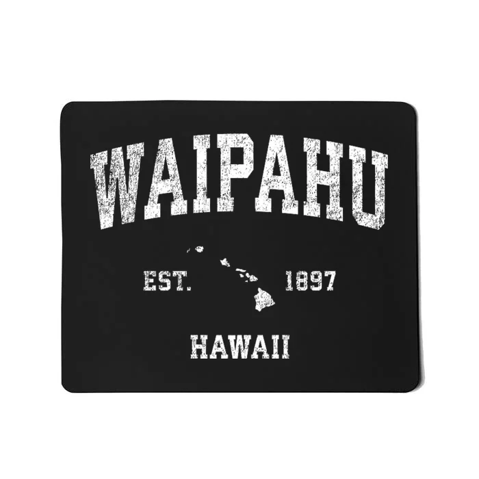 Waipahu Hawaii Hi Vintage Athletic Sports Mousepad