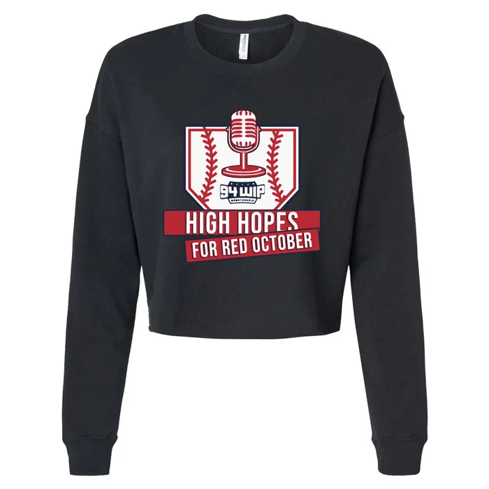 Wip High Hopes For Red October Cropped Pullover Crew