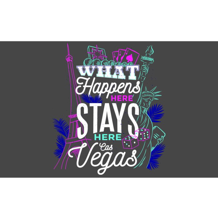 What Happens Here Stays Here Las Vegas NV Vacation Bumper Sticker