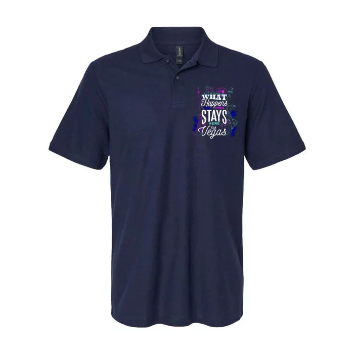 What Happens Here Stays Here Las Vegas NV Vacation Softstyle Adult Sport Polo