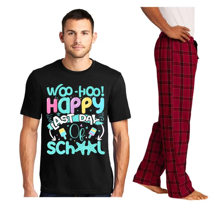 Woo Hoo Happy Last Day Of School | Fun Teacher Student Pajama Set