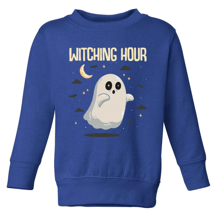 Witching Hour Halloween Ghost Spirits Cute Gift Toddler Sweatshirt