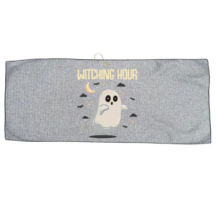 Witching Hour Halloween Ghost Spirits Cute Gift Large Microfiber Waffle Golf Towel