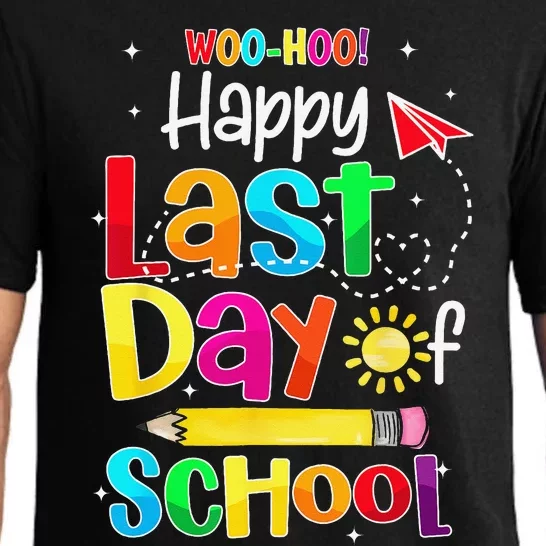 Woo Hoo Happy Last Day of School For Teachers Students Pajama Set