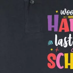 Woo Hoo Happy Last Day of School Student Teacher Softstyle Adult Sport Polo