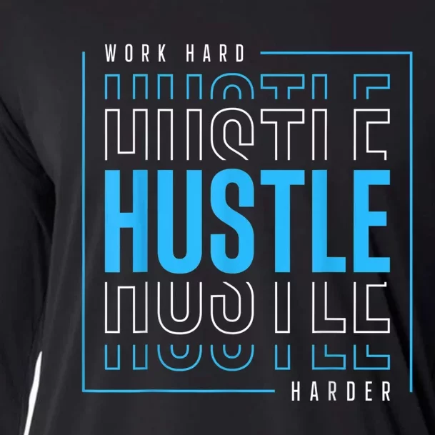 Work Hard Hustle Harder Cooling Performance Long Sleeve Crew