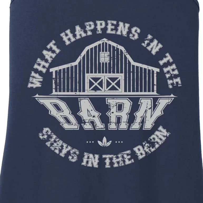 What Happens In The Barn Stays In The Barn Farmer Stories Ladies Essential Tank