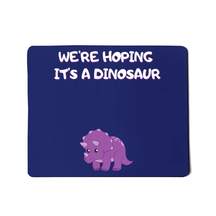 We're Hoping It's A Dinosaur Funny Pregnancy Mousepad