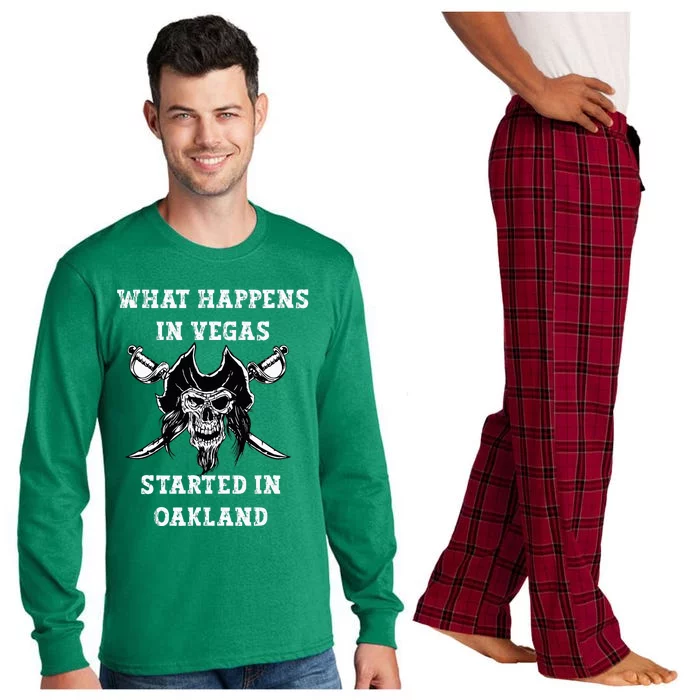 What Happens In Vegas Started In Oak Town Long Sleeve Pajama Set