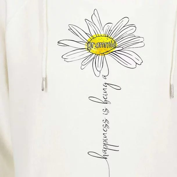 Womens Happiness Is Being A Grammie Daisy Mother's Day Gifts Womens Funnel Neck Pullover Hood