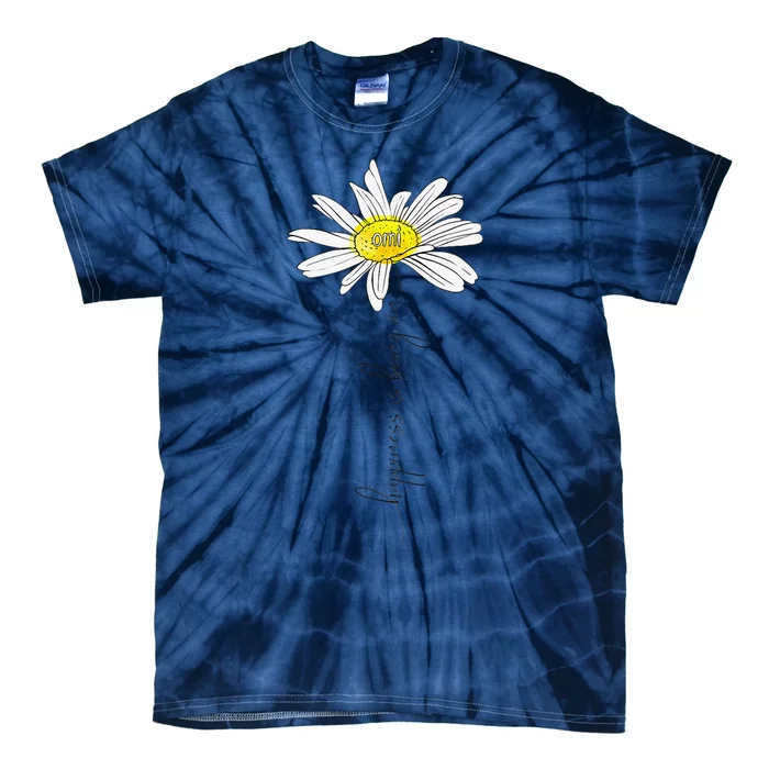 Womens Happiness Is Being An Omi Daisy Mother's Day Gifts Cute Tie-Dye T-Shirt