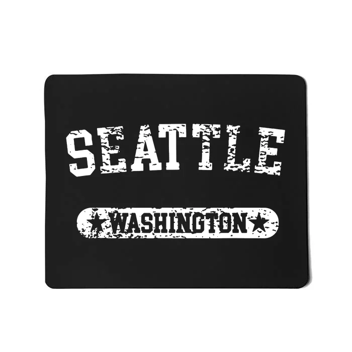 Washington Home I Love Evergreen State Seattle Mousepad