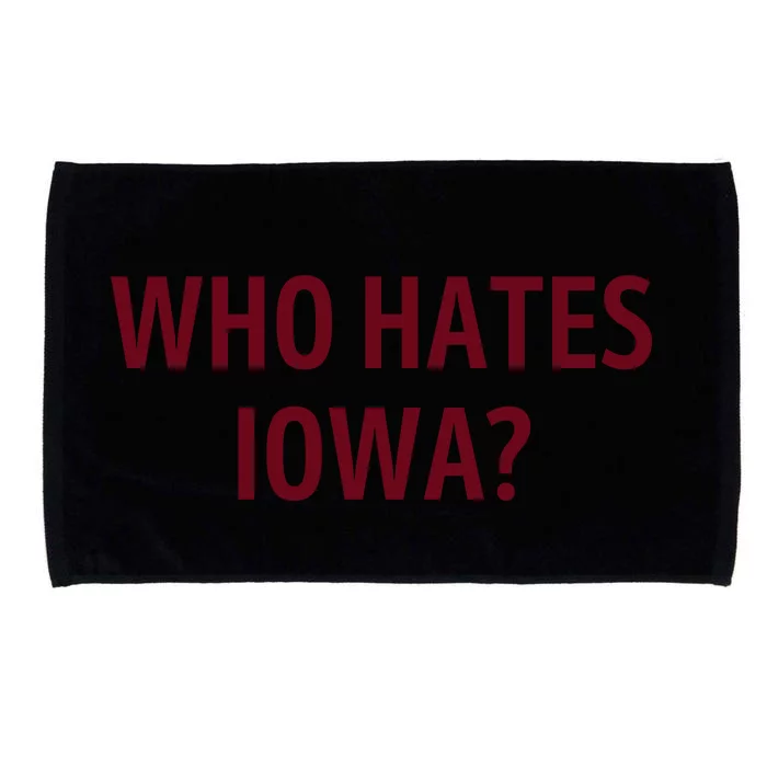 Who Hates Iowa Wehateiowa 00 Classic Front & Back Microfiber Hand Towel