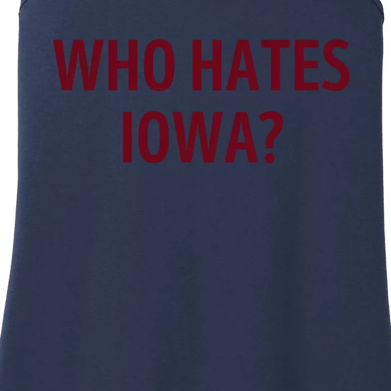 Who Hates Iowa Wehateiowa 00 Classic Front & Back Ladies Essential Tank