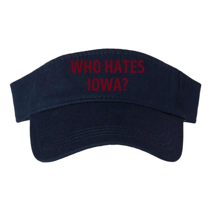 Who Hates Iowa Wehateiowa 00 Classic Front & Back Valucap Bio-Washed Visor