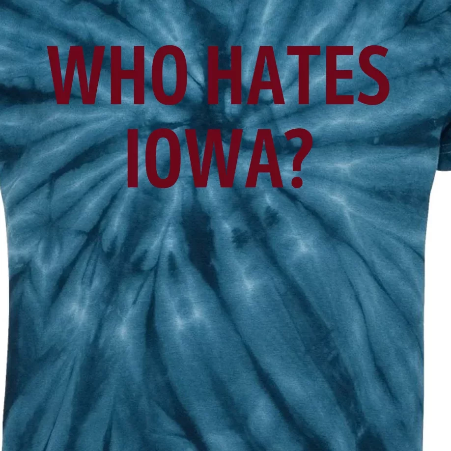 Who Hates Iowa Wehateiowa 00 Classic Front & Back Kids Tie-Dye T-Shirt