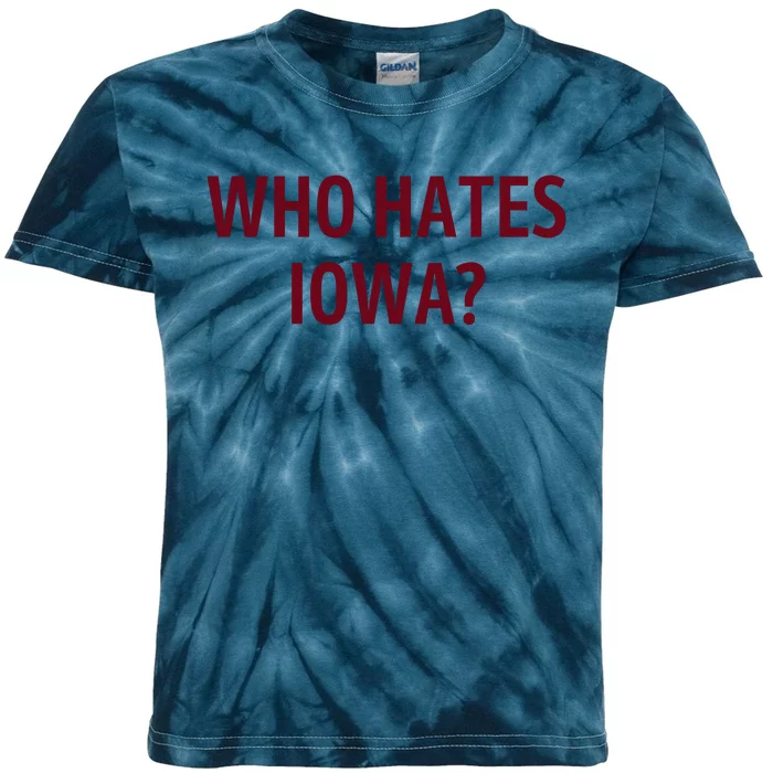 Who Hates Iowa Wehateiowa 00 Classic Front & Back Kids Tie-Dye T-Shirt