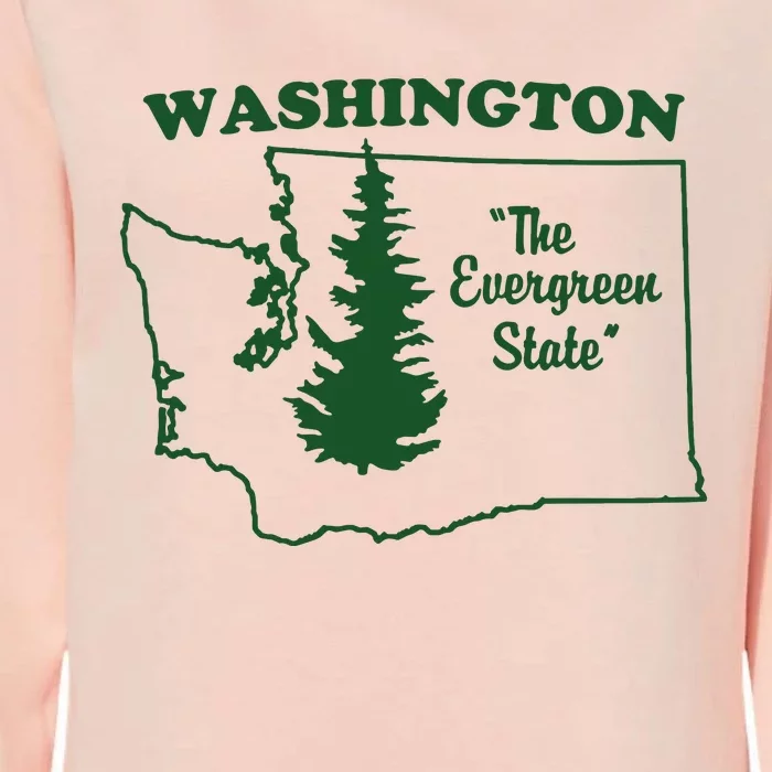 Washington Home I Love Wa Evergreen State Womens California Wash Sweatshirt