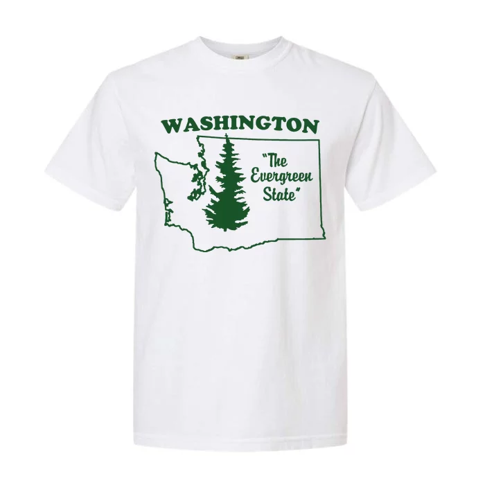 Washington Home I Love Wa Evergreen State Garment-Dyed Heavyweight T-Shirt