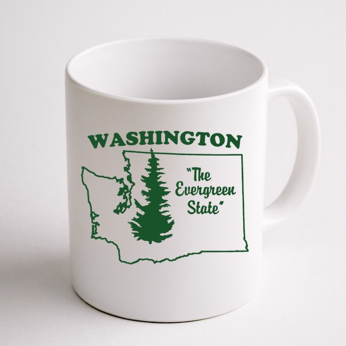 Washington Home I Love Wa Evergreen State Front & Back Coffee Mug